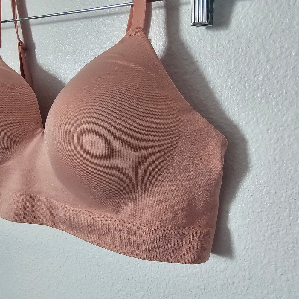 Truekind Daily Comfort Wireless Shaper Bra Pink Size L 10210 - Picture 2 of 5